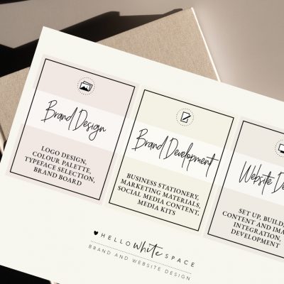 Hello White Space | brand and website design